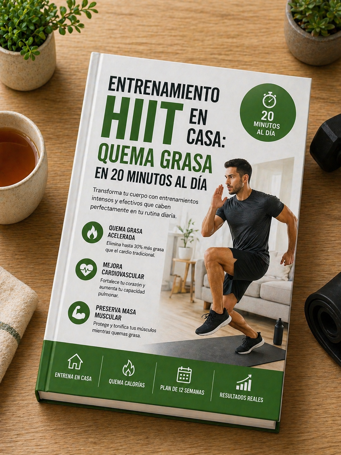 Entrenamiento HIIT en Casa: Quema Grasa en 20 Minutos al Día